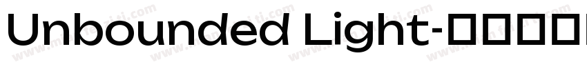 Unbounded Light字体转换